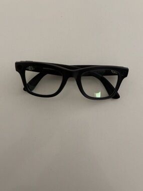 Ray-Ban Black Rectangular Wayfarer Glasses